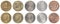 New Zealand dollar coins collection set