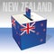 New Zealand elections, ballot box with flags