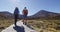 New Zealand Hiking Couple Backpacking Tramping At Tongariro National Park