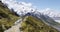 New zealand hiking girl hiker on Mt Cook