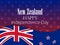 New Zealand Independence Day. Festive banner with flag and text. Vector