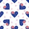 New Zealand independence day seamless pattern.