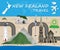 New Zealand Landmark Global Travel And Journey Infographic