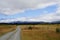 New Zealand landscape gravel road