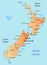 New Zealand map