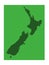 New Zealand map - sovereign island country in the southwestern Pacific Ocean