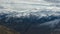 New Zealand mountain panorama as seen from Coronet Peak ski resort, Queenstown