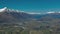 New Zealand mountain panorama as seen from Coronet Peak ski resort, Queenstown