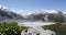 New Zealand nature - scenic landscape with Mount Cook aka Mt Aoraki