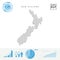 New Zealand People Icon Map. Stylized Vector Silhouette of New Zealand. Population Growth and Aging Infographics