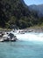 New Zealand River Scene on the Copland walking track on the West Coast.