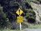 New Zealand Road Sign - Exclamation Point