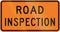 New Zealand road sign - Road inspection