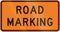 New Zealand road sign - Road marking is being done