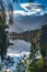 New Zealand\\\'s Southern Alps reflected in picturesque Lake Matheson