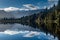 New Zealand\\\'s Southern Alps reflected in picturesque Lake Matheson