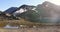 New Zealand Tongariro Alpine Crossing Summit Crater and Emerald Lakesof