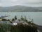 New Zealand: view of Akaroa harbour and town