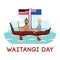 New Zealand Waitangi Day on the 6th of February.