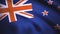 New Zealand waving flag. Flag of New Zealand background