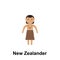 New Zealander, man cartoon icon. Element of People around the world color icon. Premium quality graphic design icon. Signs and