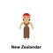 New Zealander, woman cartoon icon. Element of People around the world color icon. Premium quality graphic design icon. Signs and