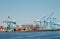 Newark, NJ / USA - View of the container terminal