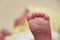 Newborn 20 days baby feets