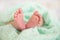 Newborn Baby Feet, Sleeping New Born Kid Legs