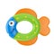 Newborn Baby Fish Toy for Teething. 3d Rendering