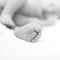 Newborn baby foot detail. Baby care