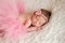 Newborn Baby Girl Wearing a Pink Tutu