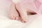 Newborn Baby girls feet