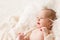 Newborn Baby Portrait, Beautiful New Born Kid