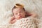 Newborn Baby with Prince\'s Crown