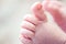 Newborn baby toes