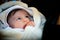 Newborn closeup Portrait