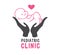 Newborn on Hand and Heart on Pediatric Clinic Logo