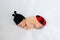 Newborn in ladybug costume