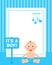 Newborn It\'s a Boy Vertical Photo Frame