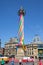 Newcastle upon Tyne. Grey`s Monument decorated for the Workers Maypole Baltic