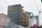 Newcastle upon Tyne UK: May 2022: Commercial Union House demolition on Pilgrim Street. Old ugly office tower blocks getting