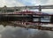 Newcastle UK - Swing Bridge and High Level Bridge over the Tyne 