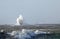 Newhaven Lighthouse in Rough Sea