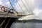 The newly arrived sailing ship tenacious in the windward islands