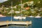 A newly-built dock at bequia\'s marina in the grenadines