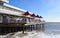 Newly refurbished pier with Cafe at Felixstowe seafront Suffolk