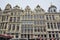 Newly restored facades from the Grand Place in Brussels