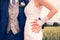 Newly Weds Hands Showing Brand New Shiny Wedding Rings