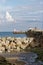 Newlyn Cornwall England. The harbour and breakwater